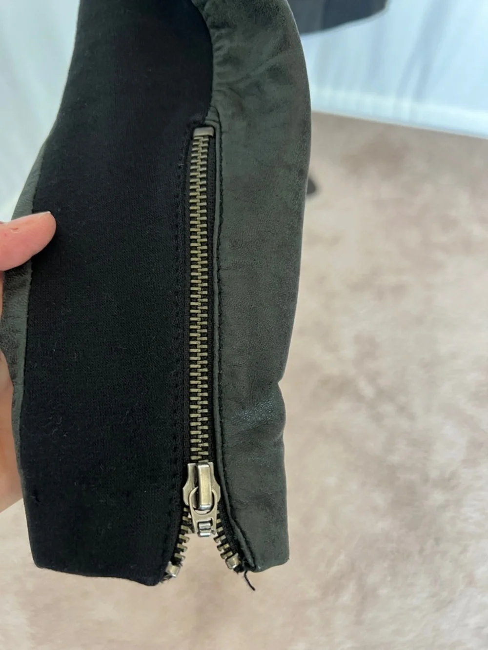 Anthropologie Elevenses Fosters Moto Leather Jacket